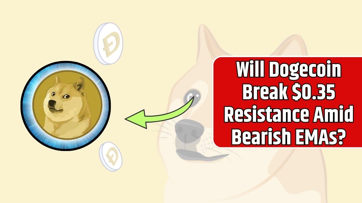 Will Dogecoin Break $0.35 Resistance Amid Bearish EMAs?